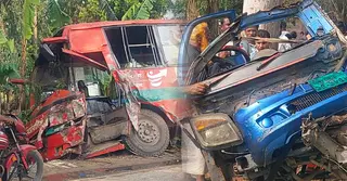 ঠাকুরগাঁওয়ে বিআরটিসি বাস-পিকআপ সংঘর্ষে নিহত ১, আহত ২